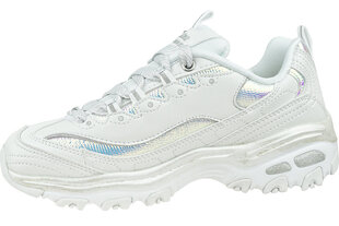 Sportiniai bateliai moterims Skechers D'Lites-Flash Tonic 66666178-OFWT, balti kaina ir informacija | Sportiniai bateliai, kedai moterims | pigu.lt