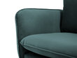 Fotelis Cosmopolitan Design Vienna, tamsiai žalias kaina ir informacija | Svetainės foteliai | pigu.lt