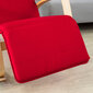 Supamas krėslas SoBuy FST16-R, raudonas/rudas kaina ir informacija | Svetainės foteliai | pigu.lt