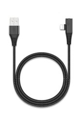 RoGer (iOS 13) Lightning Data and Charging Cable with extra Lightning port (female) 1m Black kaina ir informacija | Kabeliai ir laidai | pigu.lt