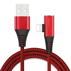 RoGer (iOS 13) Lightning Data and Charging Cable with extra Lightning port (female) 1m Red kaina ir informacija | Kabeliai ir laidai | pigu.lt