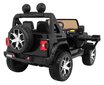 Elektromobilis Jeep Wrangler Rubicon 4x4, juodas kaina ir informacija | Elektromobiliai vaikams | pigu.lt