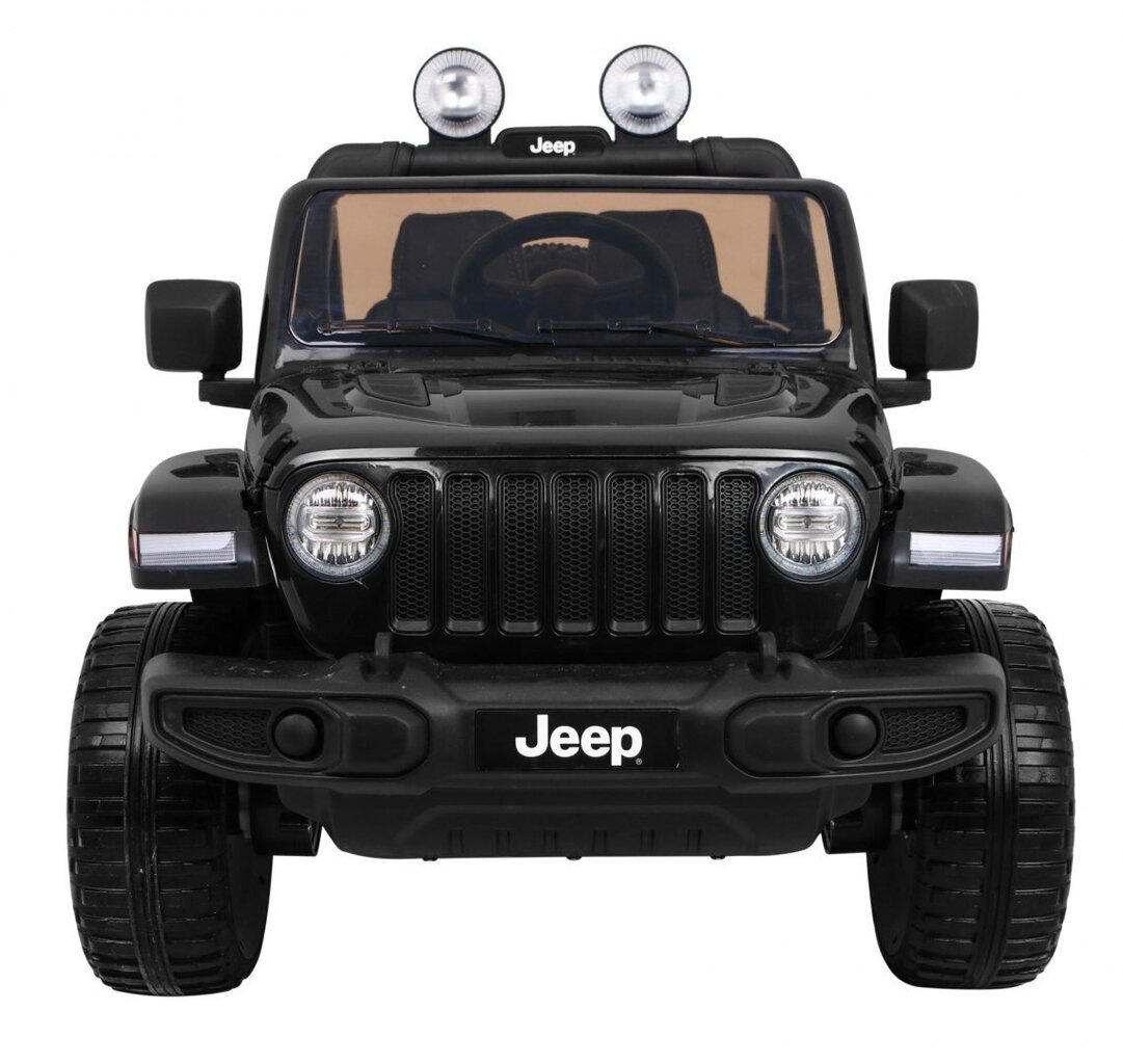 Elektromobilis Jeep Wrangler Rubicon 4x4, juodas kaina ir informacija | Elektromobiliai vaikams | pigu.lt