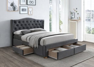 Кровать Сигнал Meble Aspen II 160x200 см, серая цена и информация | Кровати | pigu.lt