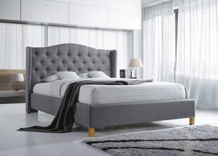 Кровать Signal Meble Aspen Velvet 140x200 см, серый цена и информация | Кровати | pigu.lt