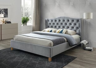 Кровать Signal Meble Aspen Velvet 140x200 см, серый цена и информация | Кровати | pigu.lt