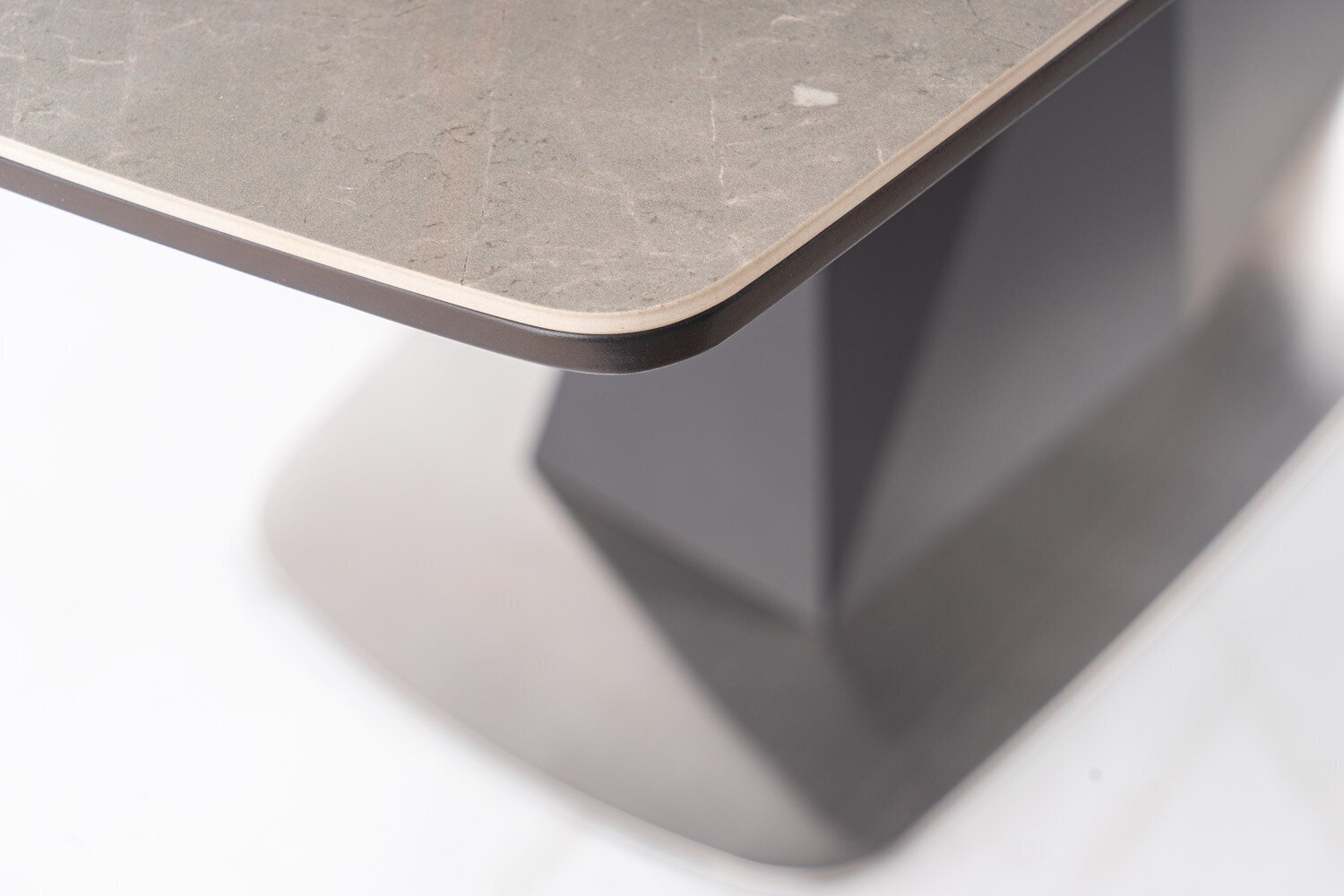 Išskleidžiamas valgomojo stalas Signal Meble Cortez, pilkas цена и информация | Virtuvės ir valgomojo stalai, staliukai | pigu.lt