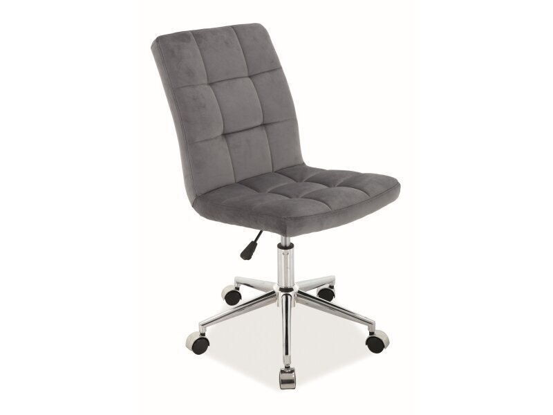 Biuro kėdė Signal Meble Q-020 Velvet, pilka kaina ir informacija | Biuro kėdės | pigu.lt