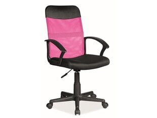 Biuro kėdė Signal Meble Q-702, juoda/rožinė kaina ir informacija | Biuro kėdės | pigu.lt