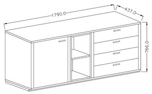 Kомод NVAT6 цена и информация | Комоды | pigu.lt