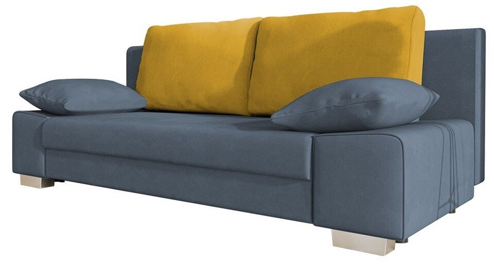 Sofa lova MT482, pilka/geltona kaina ir informacija | Sofos | pigu.lt