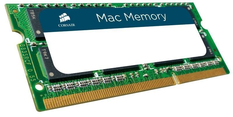 Corsair Mac Memory 4GB DDR3 CL7 SO-DIMM CMSA4GX3M1A1066C7 kaina ir informacija | Operatyvioji atmintis (RAM) | pigu.lt