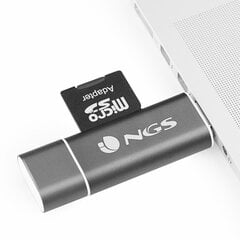 Считыватель карточек NGS 0042, USB-C цена и информация | Адаптеры, USB-разветвители | pigu.lt