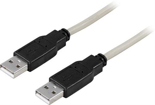 Deltaco USB2-6, USB-A, 0.5 m kaina ir informacija | Kabeliai ir laidai | pigu.lt