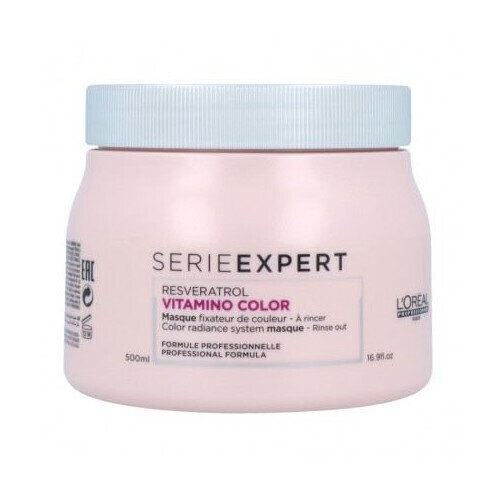 Kaukė dažytiems plaukams L'Oreal Serie Expert Vitamino Color 500 ml kaina ir informacija | Priemonės plaukų stiprinimui | pigu.lt