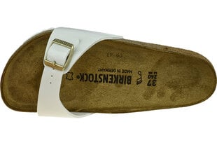 Šlepetės moterims Birkenstock Madrid BF 1005309, baltos kaina ir informacija | Šlepetės moterims | pigu.lt