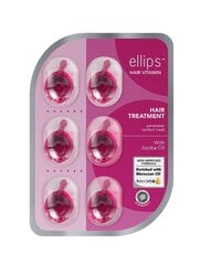 витамины Ellips Hair Treatment Аргановое масло Термопротектор таблетки 8 штук цена и информация | Средства для укрепления волос | pigu.lt