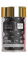 Tepami vitaminai tamsių plaukų priežiūrai Ellips "Shiny Black", 50 x 1 ml kaina ir informacija | Plaukų stiprinimo priemonės | pigu.lt