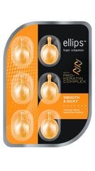 ELLIPS Smooth & Silky Pro Keratin витамины с кератином для восстановления влаги, капсулы 1 мл x N6 цена и информация | Средства для укрепления волос | pigu.lt