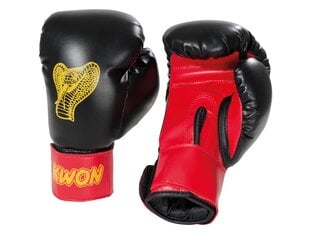 Детские боксерские перчатки KWON Kids Cobra 6oz., черные цена и информация | Боевые искусства | pigu.lt