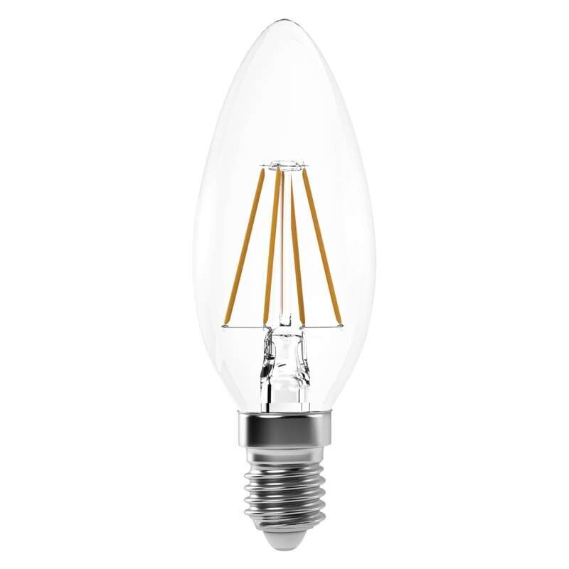 Lemputė EMOS LED Filament 4W E14 žvakė WW kaina ir informacija | Elektros lemputės | pigu.lt