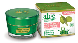 Dieninis veido kremas Pharmaid Aloe Treasures Anti Wrinkle Facial Cream, 50 ml kaina ir informacija | Veido kremai | pigu.lt