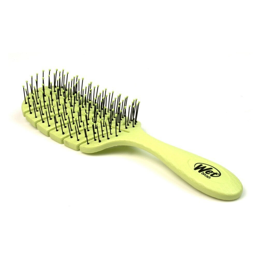 Plaukų šepetys Wet Brush Go Green Detangler, Green kaina ir informacija | Šepečiai, šukos, žirklės | pigu.lt