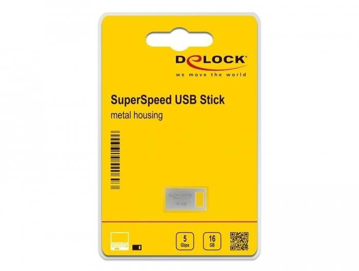 DeLOCK Memory Stick 16GB USB 3.2 kaina ir informacija | USB laikmenos | pigu.lt