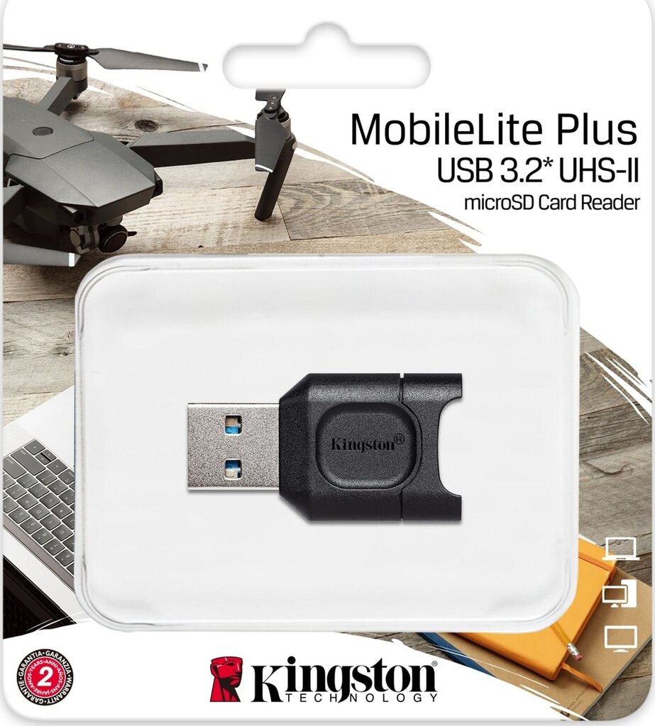 Kortelių skaitytuvas USB Kingston MLPM kaina ir informacija | USB laikmenos | pigu.lt
