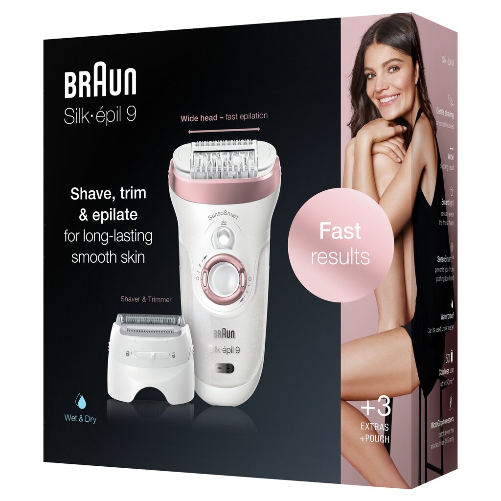 Braun Silk-épil 9-720 цена и информация | Epiliatoriai | pigu.lt