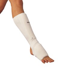 Kojų, blauzdų apsaugos su pėda KWON elastinės, baltos XS-XL kaina ir informacija | Kovos menai | pigu.lt