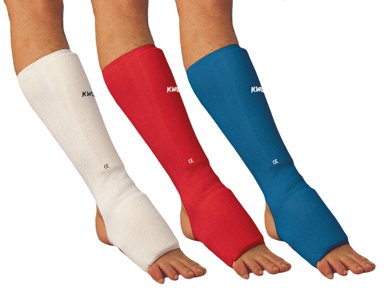Kojų, blauzdų apsauga su pėda KWON elastinė, mėlyna XS-XL kaina ir informacija | Kovos menai | pigu.lt