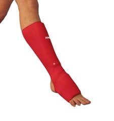 Kojų, blauzdų apsaugos su pėda KWON elastinė, raudonos XS-XL kaina ir informacija | Kovos menai | pigu.lt