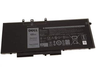 Аккумулятор Dell Latitude 5480/5490/5280/5290/5580/5590/5491/5591, Precision 3520/3530, 4 ячейки, 68 Втч, GJKNX цена и информация | Аккумуляторы для ноутбуков | pigu.lt