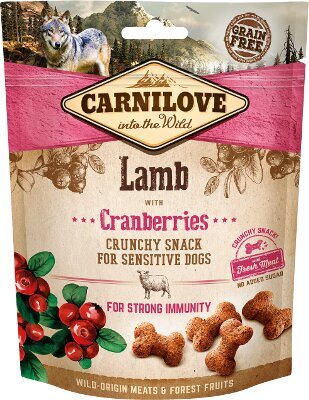 Carnilove Dog skanėstas Lamb with Cranberries , 200 g цена и информация | Skanėstai šunims | pigu.lt