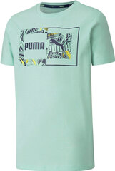 Puma Marškinėliai Alpha Graphic Tee Green kaina ir informacija | Marškinėliai berniukams | pigu.lt