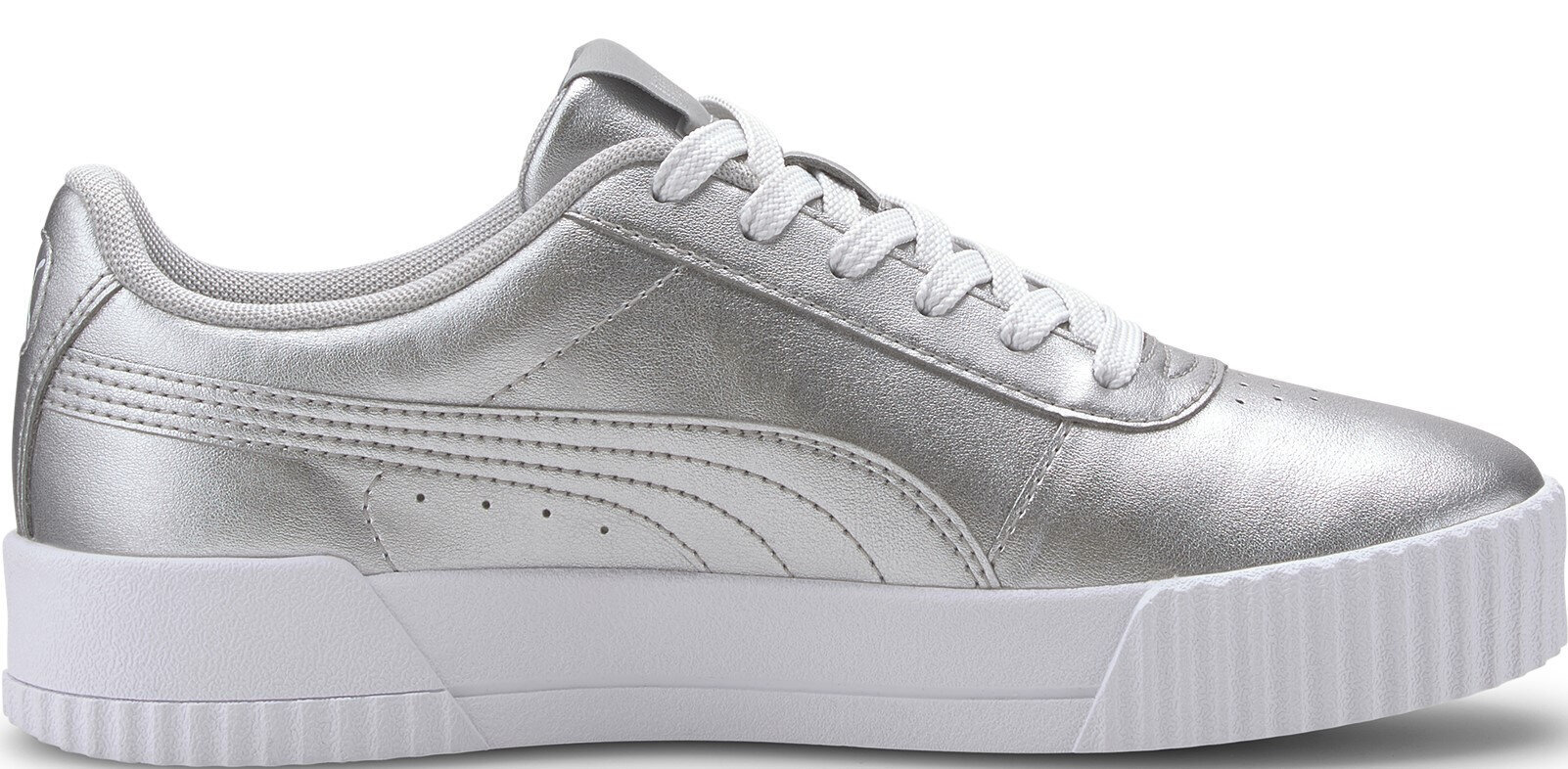 Klasikinė avalynė moterims Puma Carina Metallic Silver цена и информация | Sportiniai bateliai, kedai moterims | pigu.lt