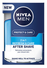 Лосьон после бритья Nivea 2in1 Men Refresh&Care, 100 мл цена и информация | Косметика и средства для бритья | pigu.lt