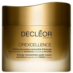 Drėkinamasis veido kremas Decleor Orexcellence Energy Concentrate Youth Cream, 50 ml kaina ir informacija | Veido kremai | pigu.lt