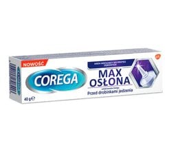 Protezų fiksavimo kremas Corega Power Max Fixation + Cover, 40 g kaina ir informacija | Dantų šepetėliai, pastos | pigu.lt