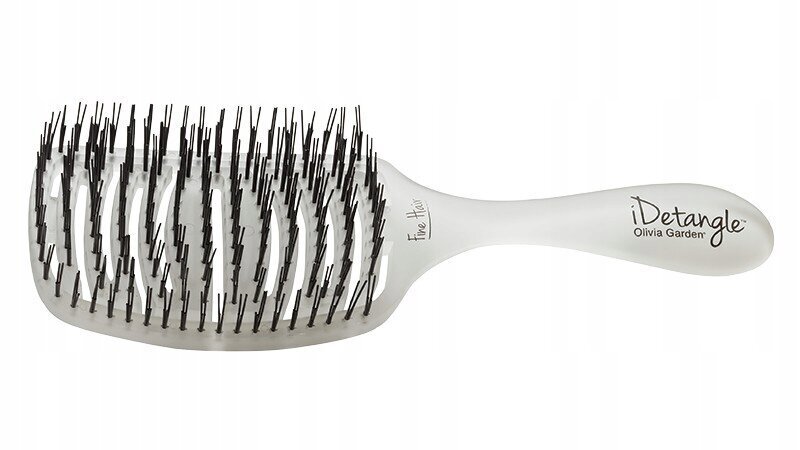 Stačiakampio formos plaukų šepetys Olivia Garden iDetangle For Fine Hair 1 vnt kaina ir informacija | Šepečiai, šukos, žirklės | pigu.lt