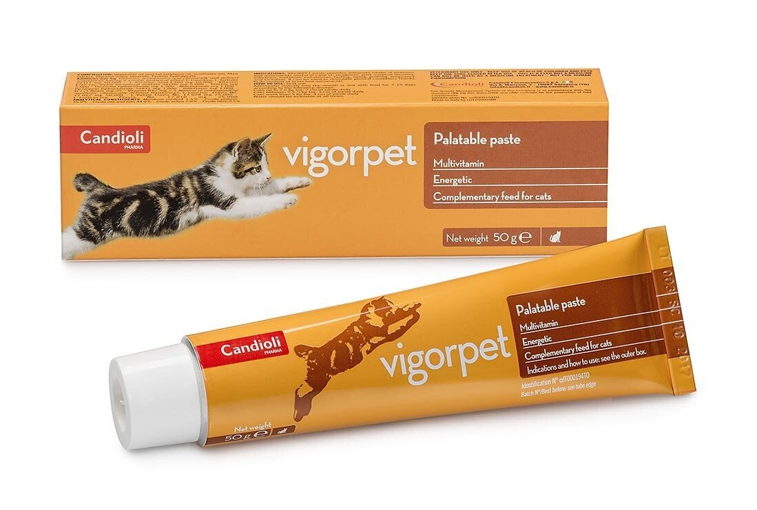 Vigorpet pasta katėms 50g kaina ir informacija | Vitaminai, papildai, antiparazitinės priemonės katėms | pigu.lt