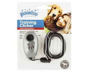 Pawise кликер для дрессировки, 7x3.5 см цена и информация | Средства для дрессировки собак | pigu.lt