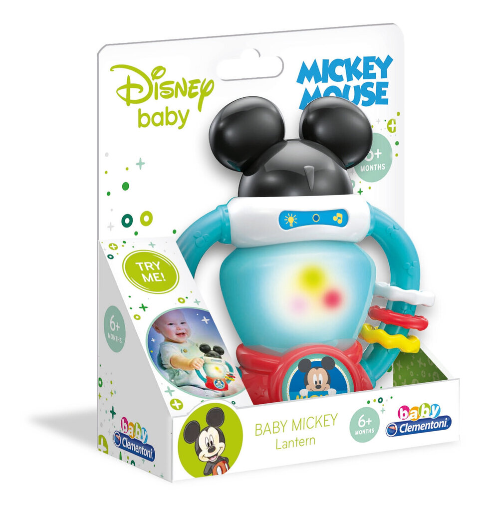 Clementoni Baby interaktyvus žibintas Baby Mickey Mouse kaina ir informacija | Žaislai kūdikiams | pigu.lt