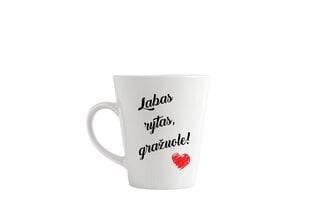 Puodelis „Labas rytas, gražuole“ kaina ir informacija | Originalūs puodeliai | pigu.lt
