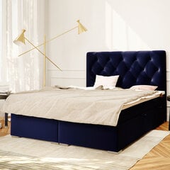 Кровать Selsey Lubekka 140x200 см, синяя цена и информация | Кровати | pigu.lt