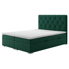 Кровать Selsey Lubekka 140x200 см, зеленая цена и информация | Кровати | pigu.lt