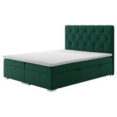 Кровать Selsey Lubekka 160x200 см, зеленая цена и информация | Кровати | pigu.lt