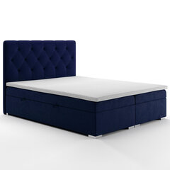 Кровать Selsey Lubekka 180x200 см, синяя цена и информация | Кровати | pigu.lt