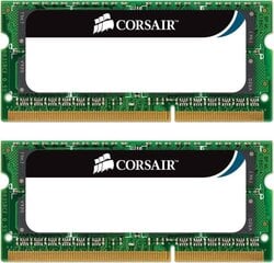 Corsair Mac Memory 8GB DDR3 CL7 SO-DIMM KIT OF 2 CMSA8GX3M2A1066C7 цена и информация | Оперативная память (RAM) | pigu.lt